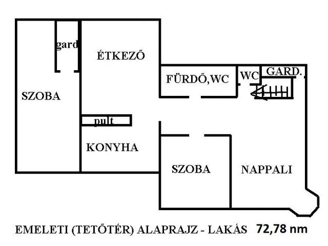 Kiadó lakás Diósd 73 nm
