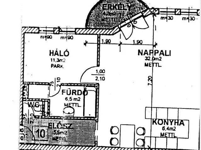 Kiadó lakás Érd 64 nm