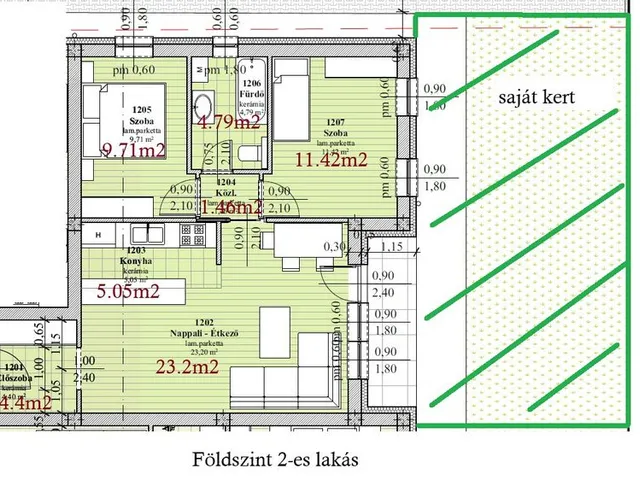 Eladó lakás Érd 60 nm