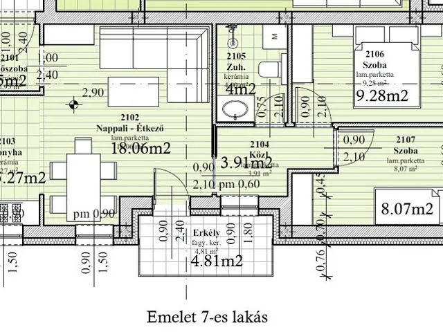 Eladó lakás Érd 52 nm