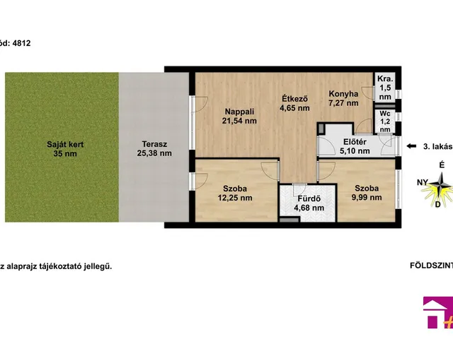 Eladó lakás Érd 68 nm