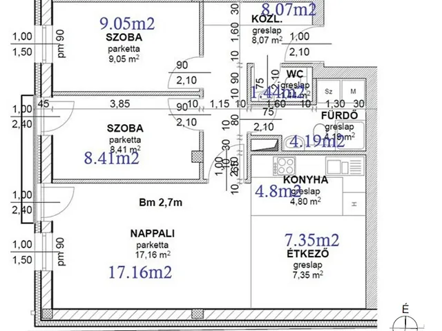 Eladó lakás Érd 61 nm