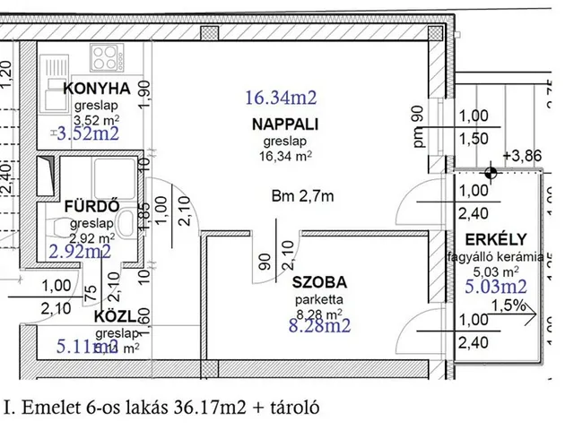 Eladó lakás Érd 36 nm