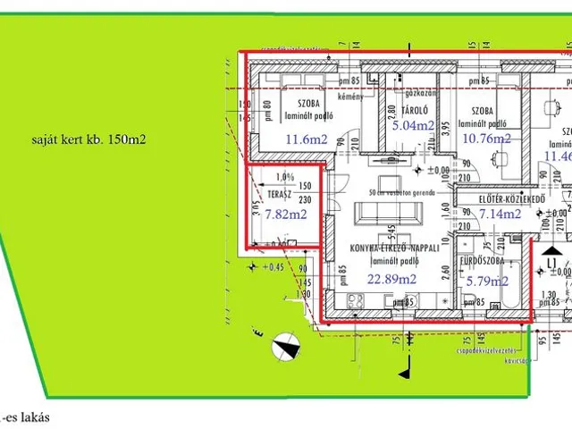 Eladó lakás Érd 76 nm