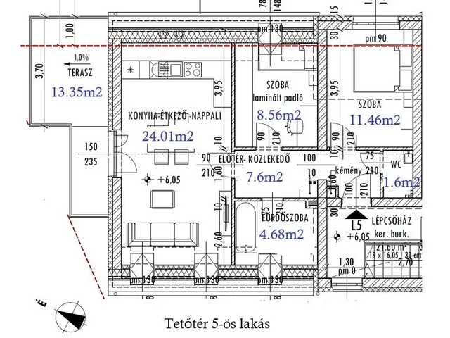 Eladó lakás Érd 58 nm