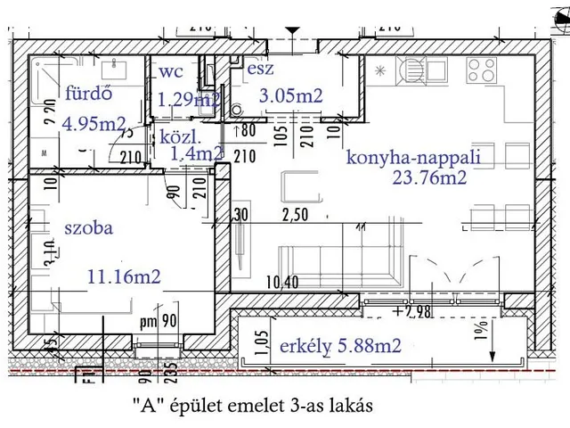 Eladó lakás Érd 46 nm