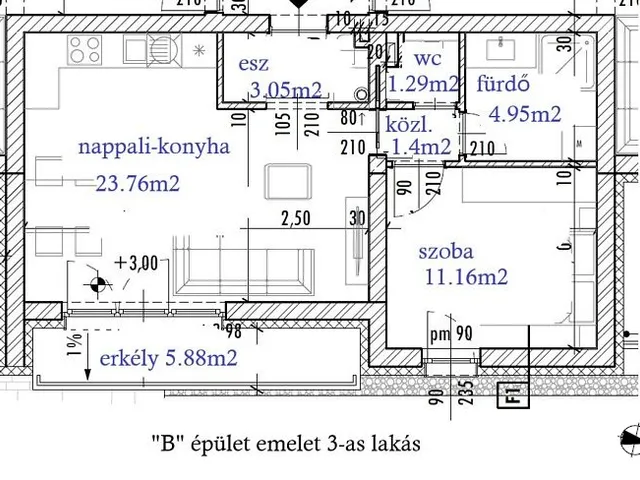 Eladó lakás Érd 46 nm