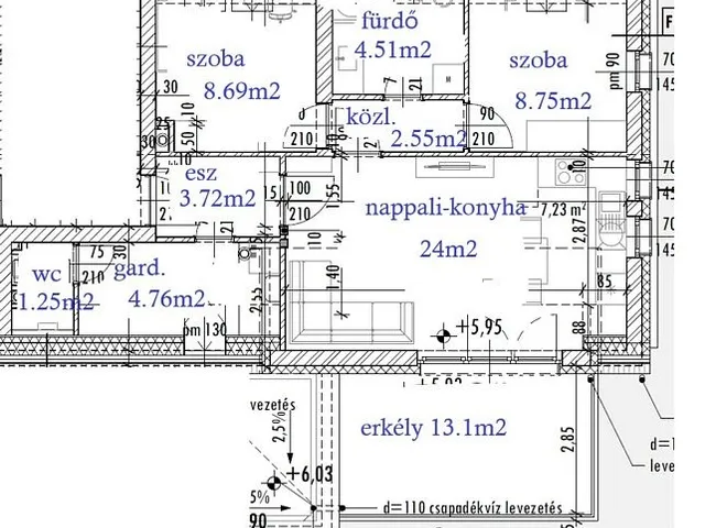 Eladó lakás Érd 58 nm