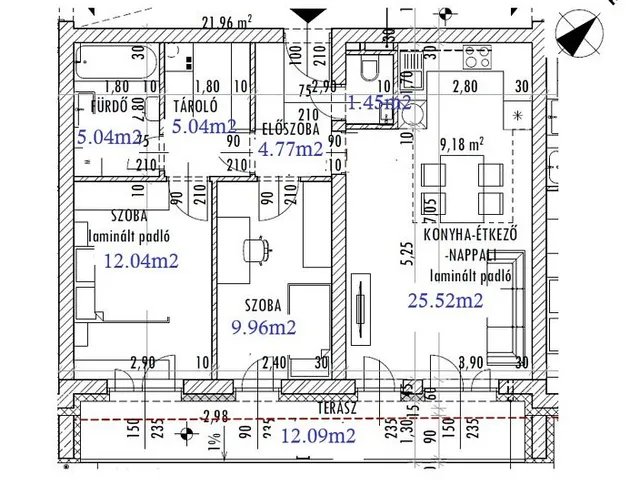 Eladó lakás Érd 64 nm