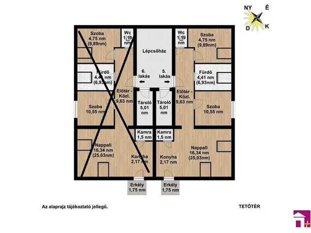 Kiadó lakás Érd 55 nm