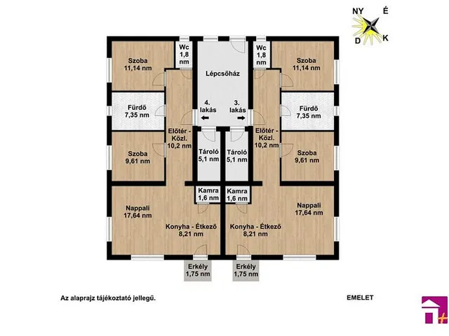 Eladó lakás Érd 73 nm