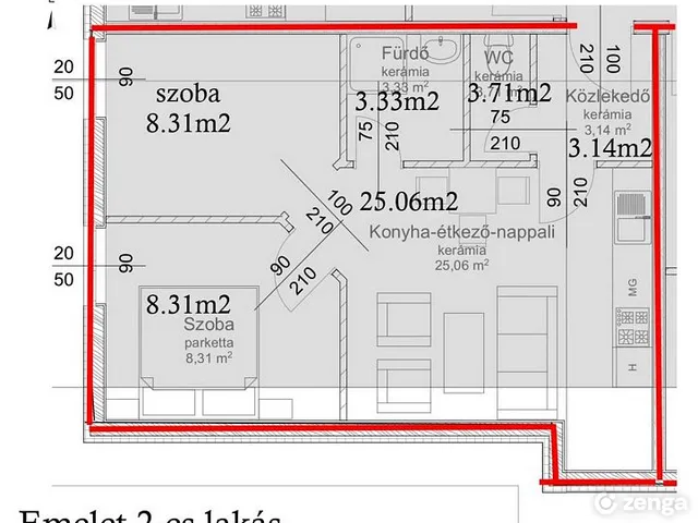 Eladó lakás Rácalmás 52 nm