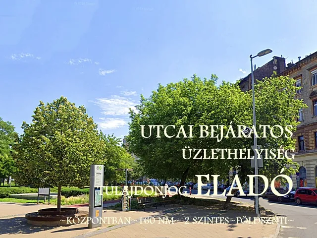 Eladó kereskedelmi és ipari ingatlan Budapest VIII. kerület, II. János Pál pápa tér 160 nm