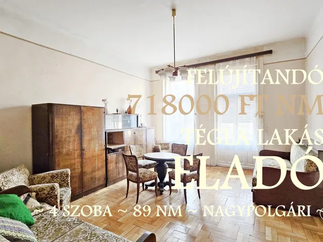Eladó lakás Budapest VIII. kerület, Orczynegyed 89 nm