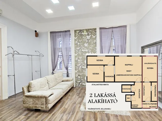 Eladó lakás Budapest VI. kerület, Nagykörúton belüli terület 110 nm