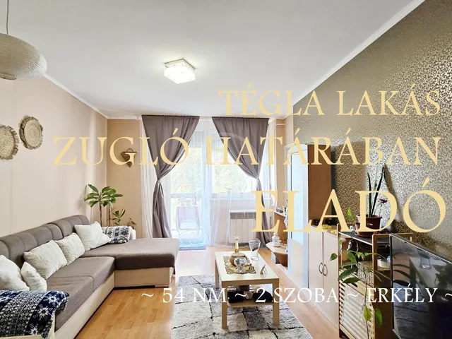 Eladó lakás Budapest XVI. kerület, Rákosszentmihály 54 nm