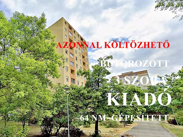 Kiadó lakás Budapest XV. kerület, Újpalota 64 nm