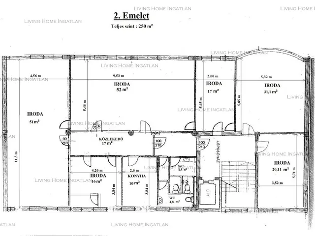 Kiadó kereskedelmi és ipari ingatlan Budapest XIII. kerület, Angyalföld 250 nm