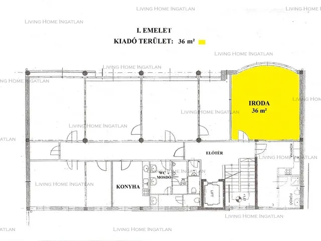Kiadó kereskedelmi és ipari ingatlan Budapest XIII. kerület, Angyalföld 36 nm