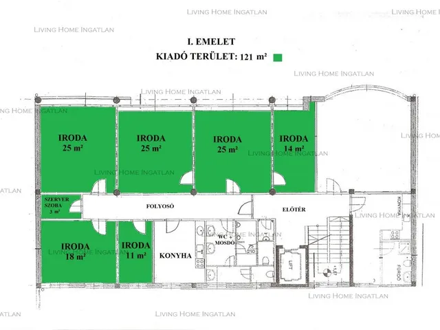Kiadó kereskedelmi és ipari ingatlan Budapest XIII. kerület, Angyalföld 121 nm