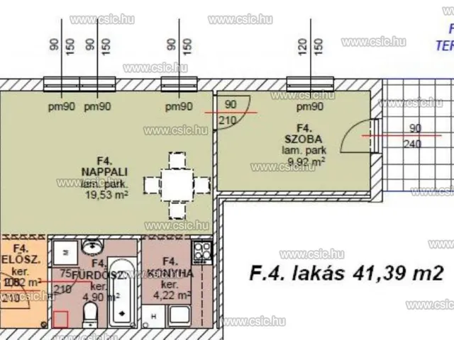 Eladó lakás Pomáz 41 nm
