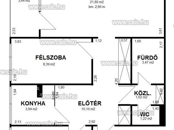 Eladó lakás Budapest II. kerület, Pálvölgy 62 nm