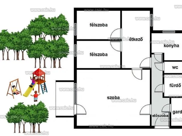 Eladó lakás Budapest XIII. kerület, Angyalföld 58 nm