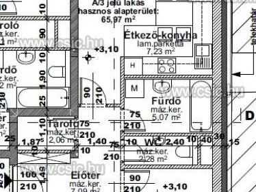 Eladó lakás Budapest IV. kerület, Újpest 68 nm
