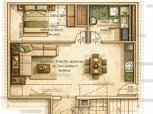 Eladó lakás Pomáz 54 nm