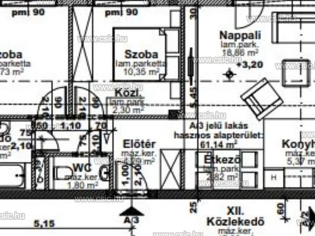 Eladó lakás Budapest IV. kerület, Újpest 64 nm