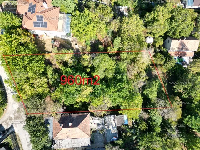 Eladó telek Budakalász 960 nm