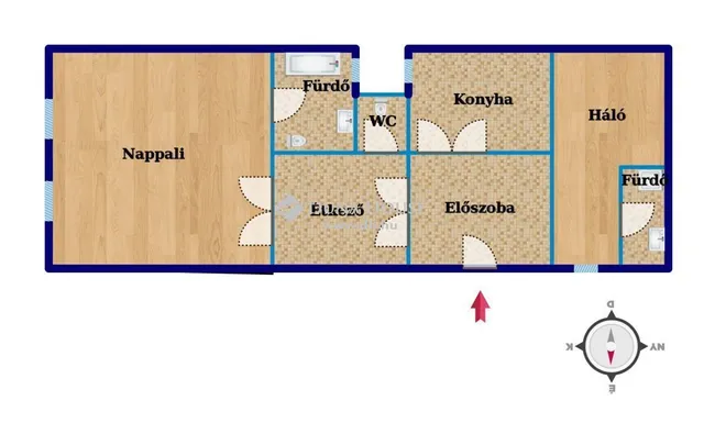 Eladó lakás Budapest VI. kerület, Nagykörúton belüli terület 74 nm