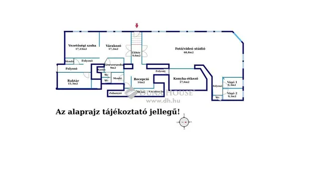 Eladó kereskedelmi és ipari ingatlan Budapest XI. kerület, Lágymányos 220 nm