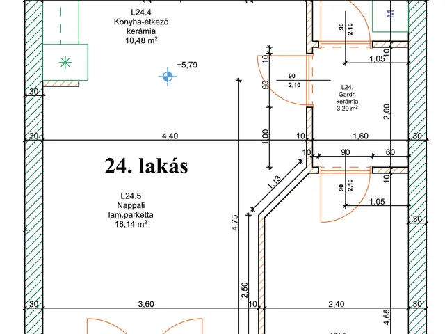 Eladó lakás Nyíregyháza, Belváros 58 nm