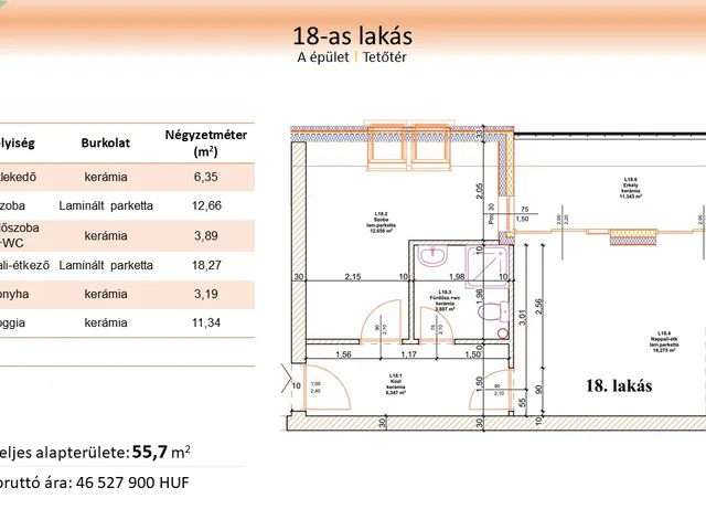 Eladó lakás Nyíregyháza, Belváros, Vasgyár 56 nm