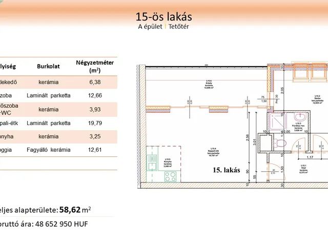 Eladó lakás Nyíregyháza, Belváros, Vasgyár 58 nm