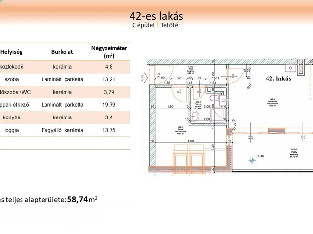 Eladó lakás Nyíregyháza, Belváros, Vasgyár utca 5 59 nm