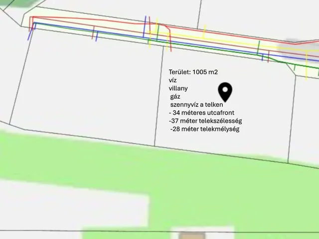 Eladó telek Győrújbarát, Nagybarát 1005 nm