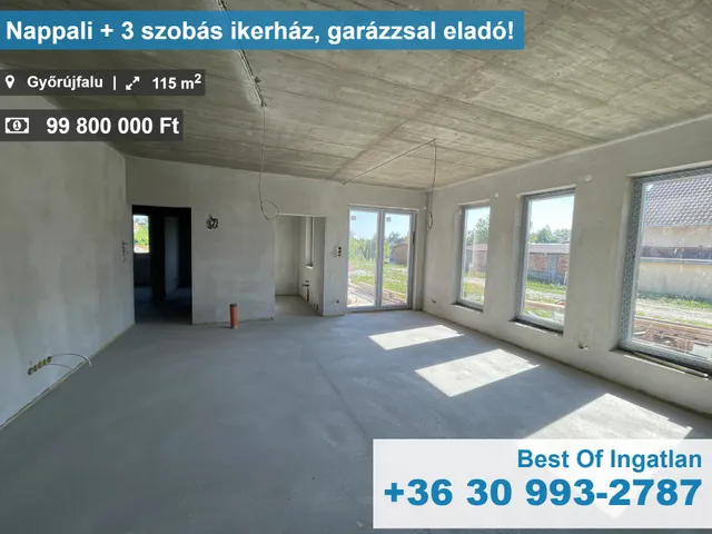 Eladó ház Győrújfalu 115 nm