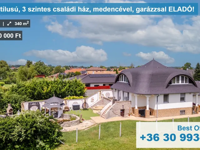 Eladó ház Győrzámoly 340 nm