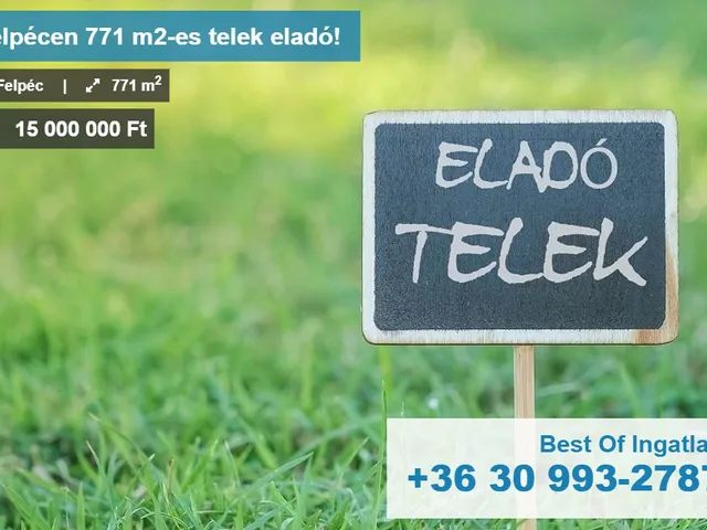 Eladó telek Felpéc 771 nm
