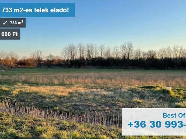 Eladó telek Felpéc 733 nm