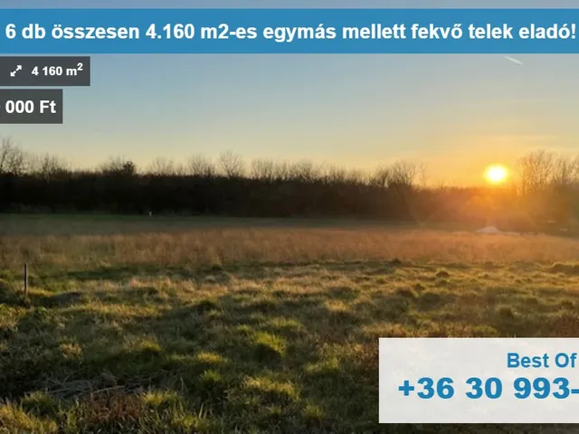 Eladó telek Felpéc 4160 nm