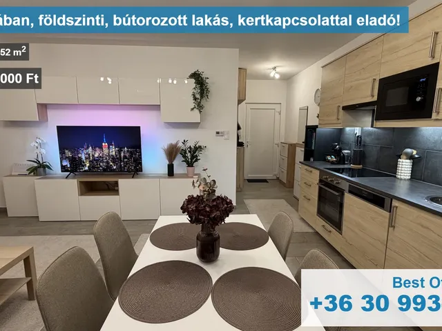 Eladó lakás Győr, Vízivárosi lakópark 52 nm