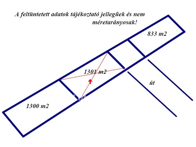 Eladó telek Tápiószentmárton 1301 nm