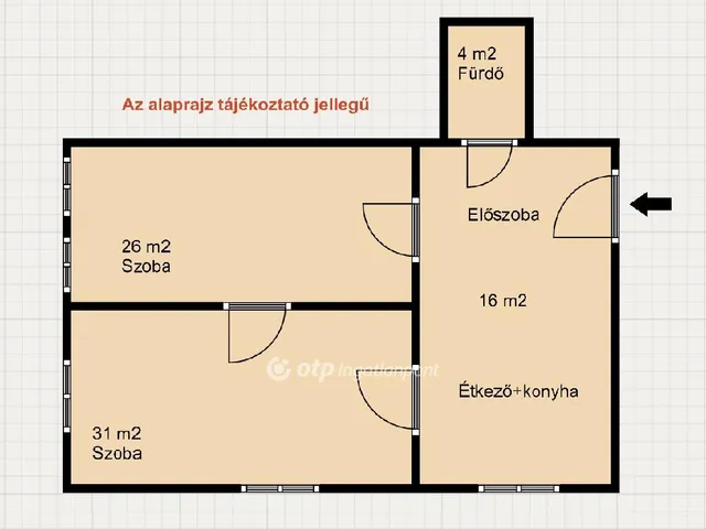 Eladó lakás Budapest VI. kerület, Nagykörúton belüli terület 77 nm