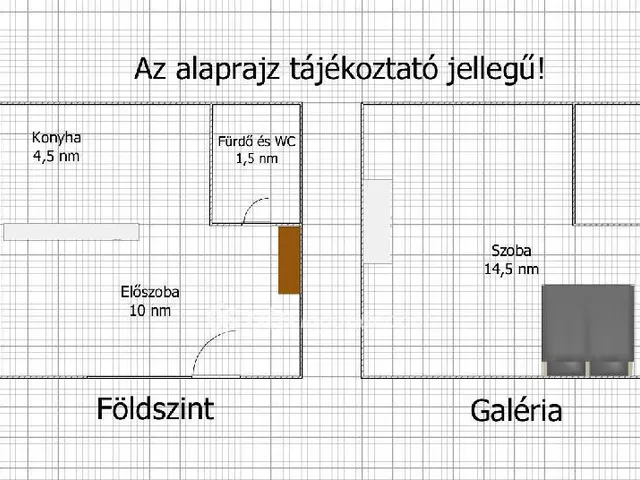 Eladó lakás Budapest VII. kerület 16 nm