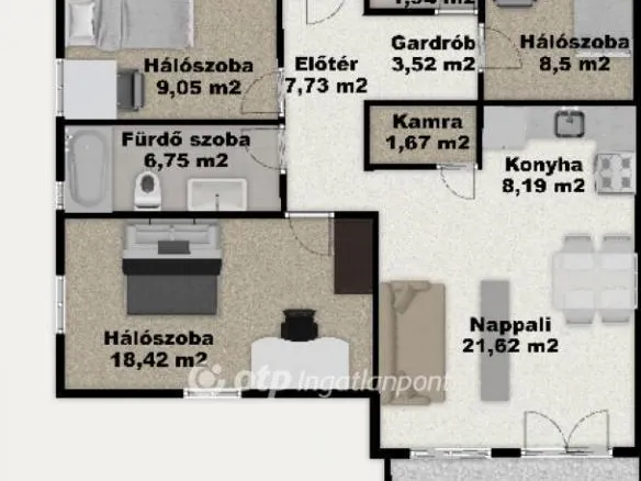 Eladó ház Kiskunlacháza 87 nm