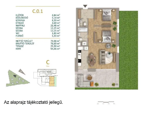 Eladó lakás Budapest XII. kerület 78 nm