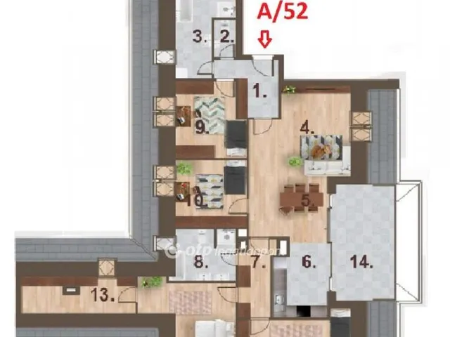 Eladó lakás Budapest IV. kerület, Újpest 167 nm